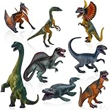 JWTRSVTY 8Pcs Dinosaurier Spielzeug Set, Dinosaurier Figuren Kinder, Dinosaurier Ornament Set, Mini Dinosaurier Modelle, Dinosaurier Figuren Spielset, für Jungen Mädchen Geburtstagsgeschenk