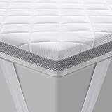 BedStory Gel Topper 80x200cm H3/H4 aus 7,5 cm Höhe Kaltschaumkern, atmungsaktive 3D-Netz Bezug, Bequeme Matratzentopper für Boxspringbett und unbequemem Betten Schlafsofa