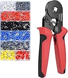 Behiruch Crimpzange Aderendhülsen Set für 0,25-10 mm² mit 1300 Stück Aderendhülsen, Crimpzange, Aderendhülsen Set, wago klemmen, shelly gen4