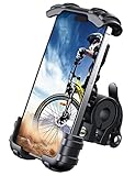 Lamicall Handyhalterung Fahrrad, Handyhalter Motorrad - Universal 360° Fahrrad Halter für iPhone 15/14 Pro Max Plus, SE, 13/12 Pro Max Mini, 11 Pro Max, Xs, XR, X, 8, 7, Samsung S23 S22, Smartphone