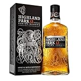 Highland Park 12 Jahre | Viking Honour | Single Malt Scotch Whisky | vollmundiger, rauchiger Geschmack | mit der Wikinger-Seele | 40 % Vol | 700 ml Einzelflasche