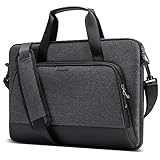 Inateck 360° Schultertasche Laptop-Hülle Kompatibel mit 14 Zoll MacBook Pro M4/M3/M2/M1 Pro/Max 2024-2021, 13 Zoll MacBook Air M3 M2 M1 2024-2012, 13 Zoll MacBook Pro M2/M1 2022-2012, Grau