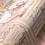 A.S. Création Küchentapete Landhausstil Beige Orange Weiß - Tapete 387271 - Vliestapete Vintage Tapete - 10,05m x 0,53m - Made in Germany