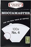 Technivorm Moccamaster 85022 Moccamaster #4 Weißpapierfilter, Einheitsgröße