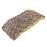 ifundom Kratzmatte aus Wellpappe mit Locheinsatz Leichter Katzenkratzbrett und Kratzspielzeug Langlebige Katzenspielmatte für Möbel und Wandschutz Geeignet für Katzen und Kätzchen