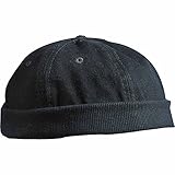 Myrtle Beach Seemannsmütze, schwere gebürstete Baumwolle, MB022 (Schwarz)