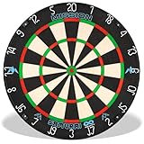 Mission Darts Samurai Infinity | Professional Competition Standard Dartboard with Ultra Thin Knife Life Wire Construction and Black Ring | DB058