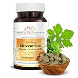 Bittermelone Tabletten 400mg | 140 Tabletten Momordica charantia | Top Premium Qualität aus Österreich | Vegane Tabletten statt Kapseln ohne Zusatzstoffe | Bittergurke, Karela, Bitterkürbis