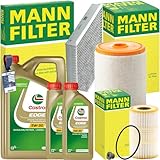 Mann Inspektionspaket + 5W-30 Öl passend für A6 A7 C7 3.0TFSI QUATTRO