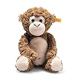 Steiff Bodo Affe 30 cm, Plüsch-Affe, Soft Cuddly Friends, Kuscheltier für Kinder, aus kuschelweichem Plüsch & weich und waschmaschinenfest, Braun