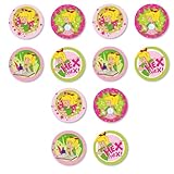 12 Muffinaufleger * BIBI BLOCKSBERG * aus Esspapier als Kuchen- und Tortendeko | Ø4cm, Deko für Kindergeburtstag und Kinderparty | Tina Hexe Pferde Muffins