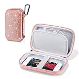 ULAK MP3 Player Hülle, Glitter Hard Travel Case Schützende Aufbewahrungs Tasche für Bluetooth MP3 / MP4-Player/Kopfhörer/iPod Touch - Roségold