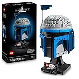 LEGO Star Wars 75408 Jango Fett Helm - Mandalorian Bauset für Erwachsene - Modell mit Ständer, Namensschild und Verstellbarer Antenne - Geschenk für Fans von Angriff der Klonkrieger