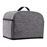 Generic Abdeckung für Toaster mit 2 Scheiben, Staubschutz, Grau