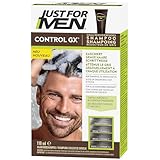 Just For Men Control GX Shampoo, Graduelle Haarverdunkelung, Zur Reduzierung Grauer Haare, Haarfärbemittel, Natürliches Farbergebnis, Mit Kokosnussöl Und Aloe Vera - Alle Haarfarben, 118 ml