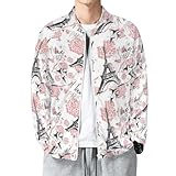 VOSERY Leichte Herrenjacke – Paris, lässig, mit Reißverschluss, Windjacke mit Tasche, Stil-4, L