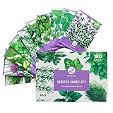 Plantura Bio-Kräuter Samen-Set, samenfestes Bio-Saatgut für Topf & Beet, mit 10 Sorten
