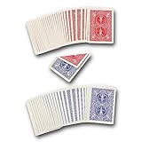 Hat Trick Magic Bicycle Rider Back Gaff Spielkartendecks (Rot Blau Doppelrücken)
