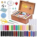 Grundlegendes Nähset, 180-teiliges Nähzubehör und Zubehör, Nähreparatursets, Handnähset mit Nadel, Fingerhut, Nadelkissen, Knopf für Reisen, Camping, Heimwerken