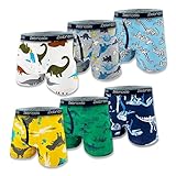 Zebricolo 10er-Pack Unterhosen Jungen Boxershorts Jungen 100% Baumwolle Kinder Unterhosen Jungen 2023 Neu（Zufällige6er-Pack