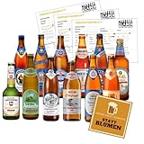 BIERPAKET ALKOHOLFREI 12 x 0,5L bayerische Biere Pils Helles Weizen Kellerbier inkl. 0,96€ Pfand Biergeschenk für Männer Fussball Vatertag Himmelfahrt Mitbringsel Grillen