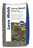 Hamann Lava-Mulch Anthrazit 16-32 mm 20 l - Abdeckmaterial dauerhaft dekorativ, Wegebau und Garten­Gestaltung, Bodenverbesserung, Verfüllmaterial,