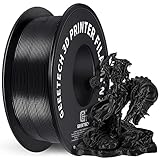 Geeetech Upgrade PLA Filament 1,75 mm, 3D Drucker PLA Filament,1 kg pro Spule, 1 Spulen,Schwarz