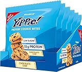 Weider Yippie Cookie Bites, Chocolate Chip, Eiweiß-Kekse mit Whey Protein, 15 g Protein, Fitness Snack, 6 Stück (1er Pack)