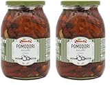 Novella POMODORONE - Italienische halb-getrocknete Tomaten in Sonnenblumenöl - 950g - eingelegt (Packung mit 2)