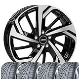 4 Winterräder Winter Rixon 8,5x19 ET 40 5x112 Schwarz poliert mit 255/40 R19 100V PIR P Zero Winter XL * FSL