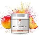 LoWell® 500g Körperpeeling aus Meersalz für Dusche und Sauna - Peeling mit pflegendem Jojobaöl - Body Scrub - Mango & Pfirsich