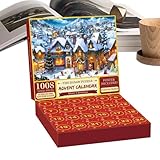 Fukamou Feiertags-Adventskalender, Countdown-Kalender-Puzzle für Kinder,24-Tage-Countdown-Adventskalender - Einzigartiger Countdown-Kalender. Überraschendes Weihnachtsrätsel für Weihnachten