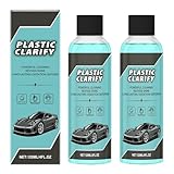Kunststoffklärer für den Innen- und Außenbereich von Autos, Mittel zur Kunststoffaufbereitung für Autos, Restaurierung von Kunststoffen, Gummi und Leder, wasserloser Sprühwachs-Detailer, Reinigung (2)