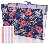 Expandierbar A4 Fächermappe Erweiterbar – 5 Fächer Dokumententasche mit bunten Labeln, PP-Kunststoff wasserfest langlebig, Ordnersystem mit Druckknopf für Büro Schule Homeoffice