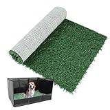 Töpfchentrainingsmatte für Hunde – Rasenstil, für drinnen und draußen, saugfähige Unterlage | Schnell zu reinigendes Material, rutschfest für Welpen und kleine Hunde
