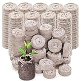 GOTVUGE 50 Stück Kokoserde-Quelltabs 30mm – Anzuchtset für Pflanzen, Gemüse & Bonsai | Komprimierte Kokos-Pellets für Stecklinge und Sämlinge