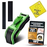 Super Pack Schwangerschaftsgurt für Auto, zugelassen + Sicherheitsanleitung in der Schwangerschaft + Aufkleber Baby On Board + Pad + Organizer mit Klettverschluss | Komfort und vollständiger Schutz