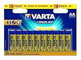 Varta Longlife AA Batterien - 2 x 10er Pack (20 Batterien)