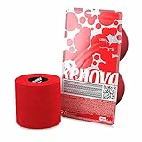 Rotes Toilettenpapier, 3-lagig, Geschenkbox, 2 Rollen, 140 Blatt in Premium-Qualität
