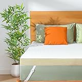 Marsail Matratzenauflage aus Memory-Schaum, 7,6 cm, kühlendes Gel, mit weichem Bezug, CertiPUR-US und Oeko-Tex-zertifiziert, geeignet für Sofa, Wohnmobil, Camping