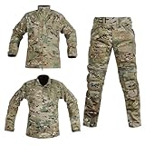 SINAIRSOFT Männer Taktisches Set Militär Baumwolle Mantel, Jacke und Hose dreiteiliges Set Halten Sie warm Wasserdicht Outdoor Sport Wandern