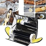 Outdoor Solar Grill, Outdoor Integrated Solar BBQ Grill Cooker Portable Parabolic Solar Cooker Camping Fuel Free Stoves Cooker Barbecue