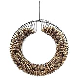 Pinebush Home & Garden Schwarzer Wildvogel-Futterkranz für Erdnüsse und Meisenknödel