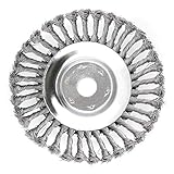 SWAWIS Profi Unkrautbürste Wildkrautbürste 200x25,4mm Unkrautbürste für Freischneider Drahtbürste für Freischneider Zubehör 36 Litzen Stahldraht Konisch Wildkrautbürste für Motorsense