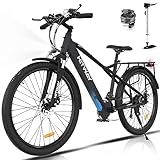 HITWAY E Bike E-Mountainbike 26 Zoll Pedelec Cityräder Elektrofahrrad,250W Motor,36V/12Ah Akku ebike,7/21 Gängen,bis 35-90km