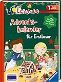 Leserabe - Sonderausgaben: Adventskalender für Erstleser: Mit 24 Geschichten und Rätseln