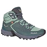 Salewa WS Alpenrose 2 Mid Gore-TEX Damen Trekking- & Wanderstiefel, Blau (Atlantic Deep/Feld Green), 40 EU