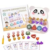 Holzspielzeug - Formen-Sortierspiel Mit Schrauben | Lernspielzeug Für Kleinkinder - Sensorische Entwicklung Feinmotorik Und Vorschulbildung