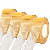 HFDONGL 4 Rolls Doppelseitiges Klebeband Extra Stark Teppich Klebeband 3cm x 20m Klebeband Doppelseitig Teppichklebeband Doppelseitig Teppichkleber für Küche Zuhause Schule oder Outdoor