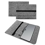 UC-Express Tablet Tasche kompatibel mit Microsoft Surface Go 4 / Go 3 / Go 2 / Go 10 Hülle Filz Case Schutz Cover Schutzhülle, Farbe:Grau